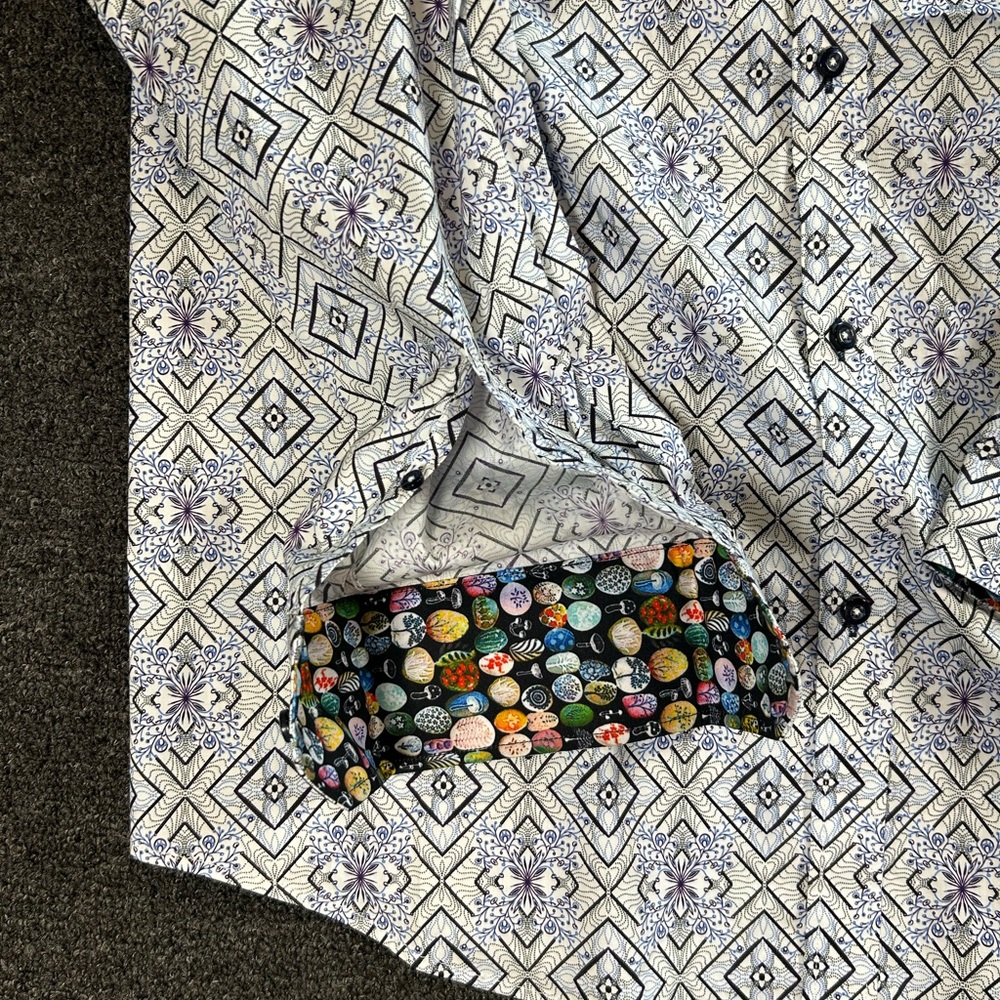 Ameri Mode Geometric Print Long-Sleeve Dress Shir… - image 7